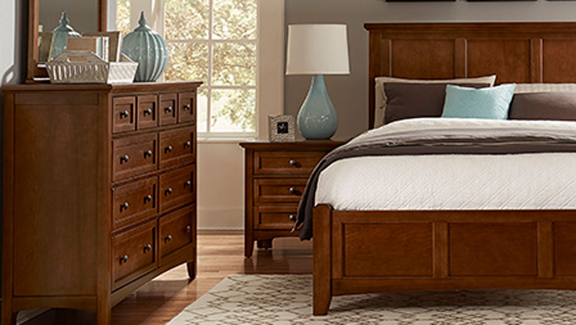 King Size Bonanza Cherry Bed Frame 3 King Size Bonanza Cherry Bed Frame