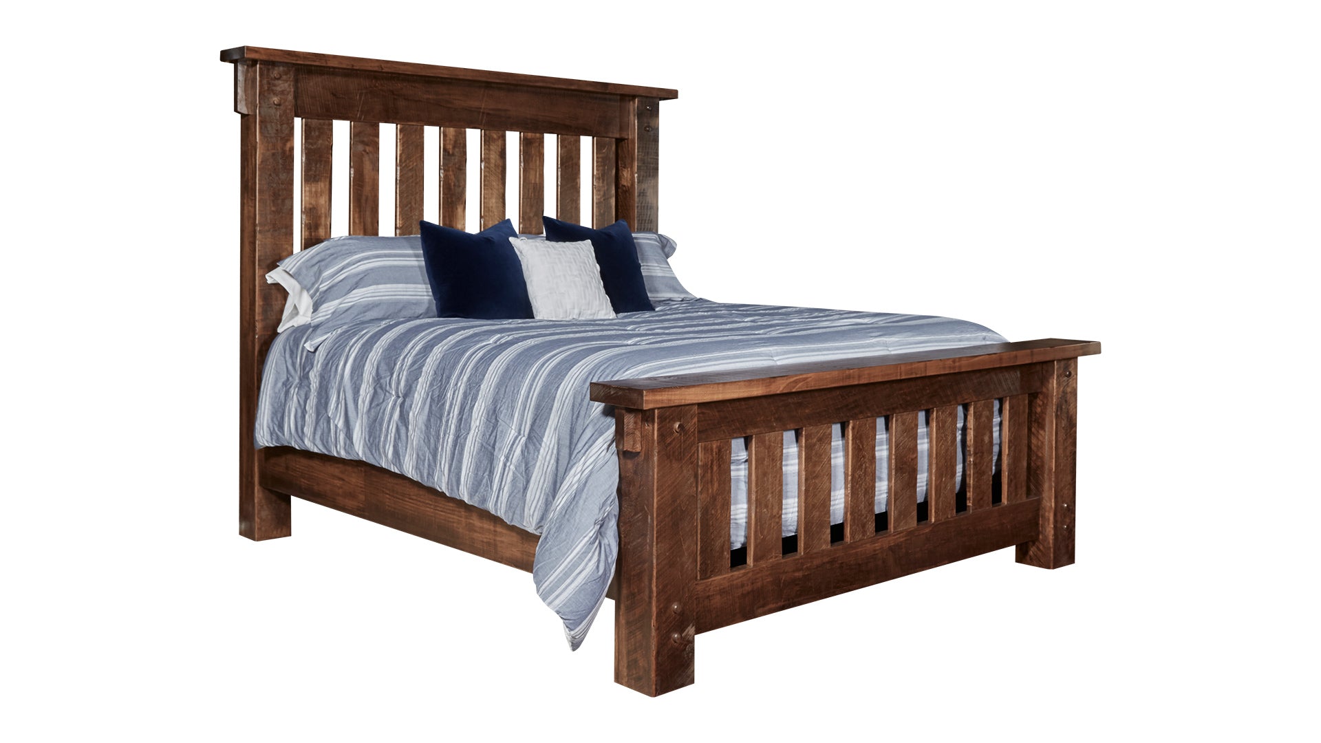 King Size Conroe Ruff Sawn Bed Frame