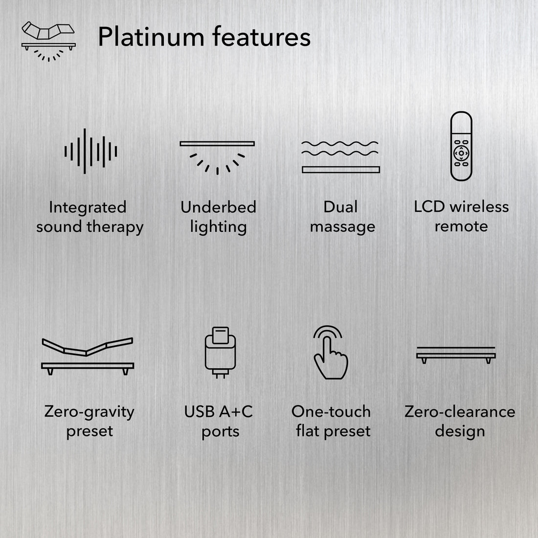 Queen Size Platinum BaseLogic Adjustable Base 4 King Size Platinum BaseLogic Adjustable Base