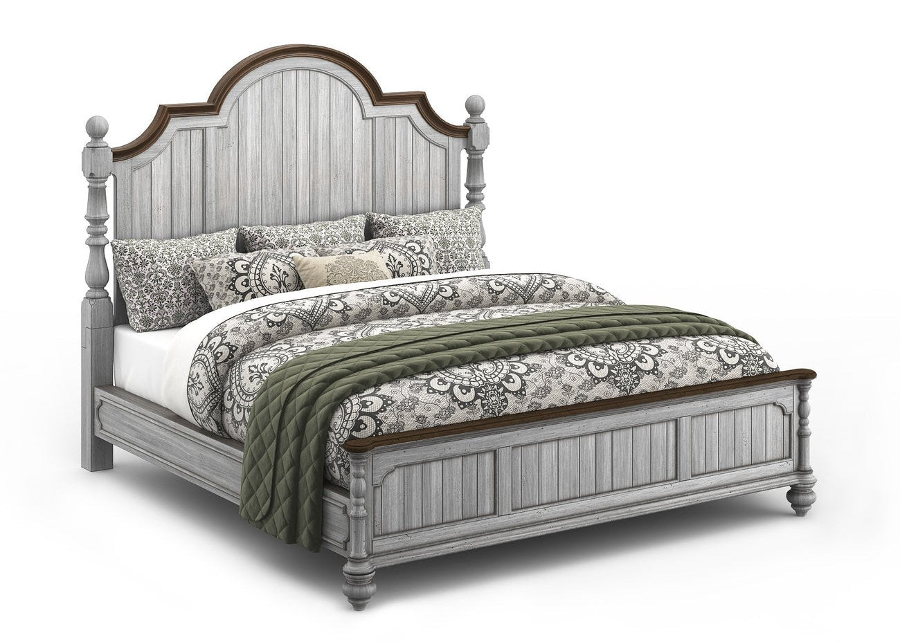King Size Plymouth Distressed Bed Frame