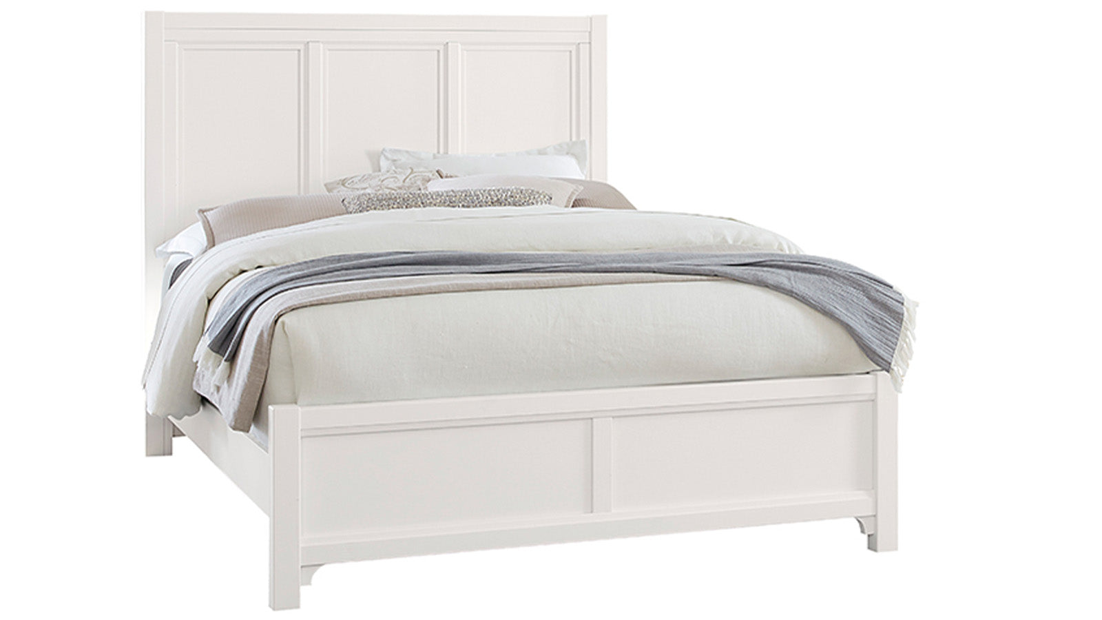 King Size White Farmhouse Bed Frame