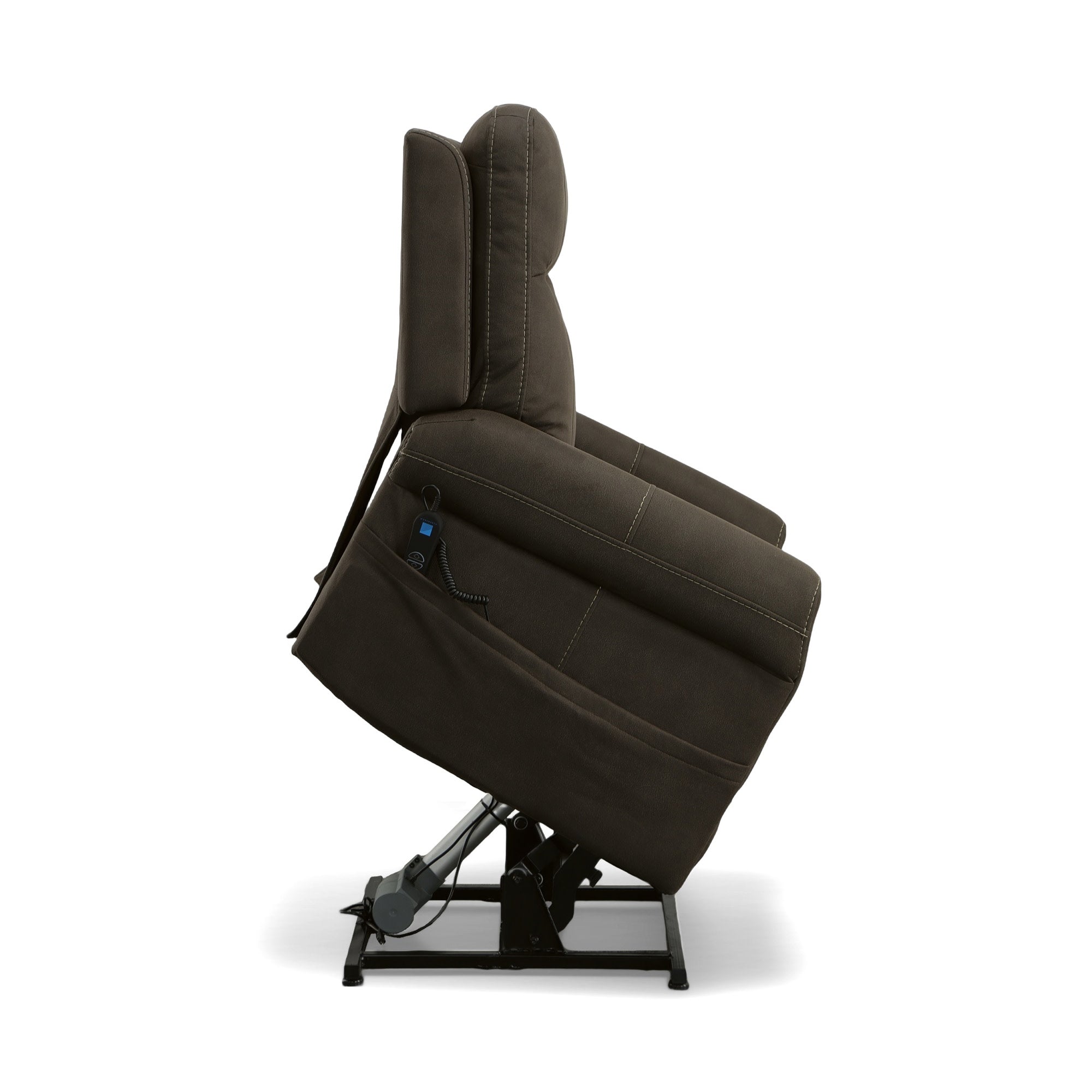 Jenkins Bark Fabric Power Lift Recliner with Right-Hand Control & Power Headrest 12 Jenkins Bark Fabric Power Lift Recliner with Right-Hand Control & Power Headrest