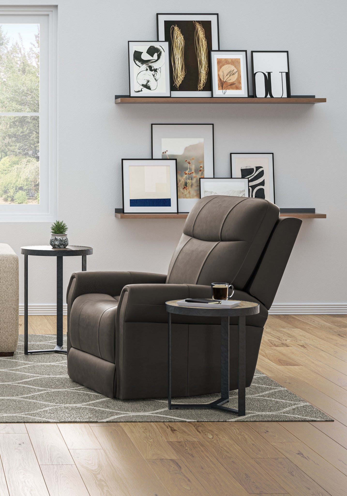 Jenkins Bark Fabric Power Lift Recliner with Right-Hand Control & Power Headrest 3 Jenkins Bark Fabric Power Lift Recliner with Right-Hand Control & Power Headrest