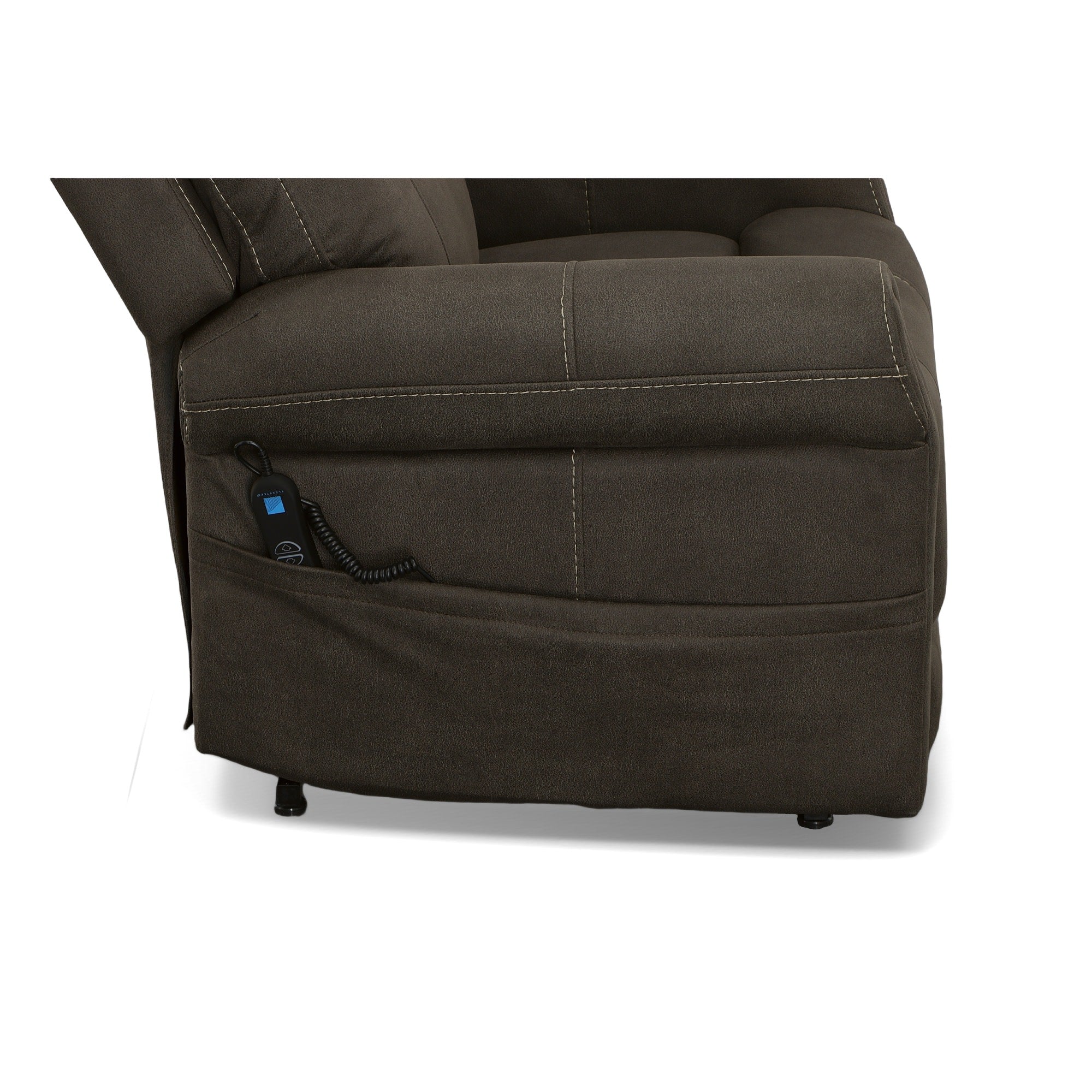Jenkins Bark Fabric Power Lift Recliner with Right-Hand Control & Power Headrest 9 Jenkins Bark Fabric Power Lift Recliner with Right-Hand Control & Power Headrest