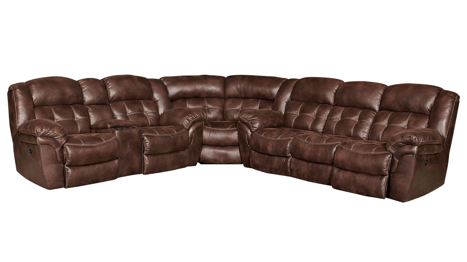 Marcelina Espresso P1 Power Reclining Sectional