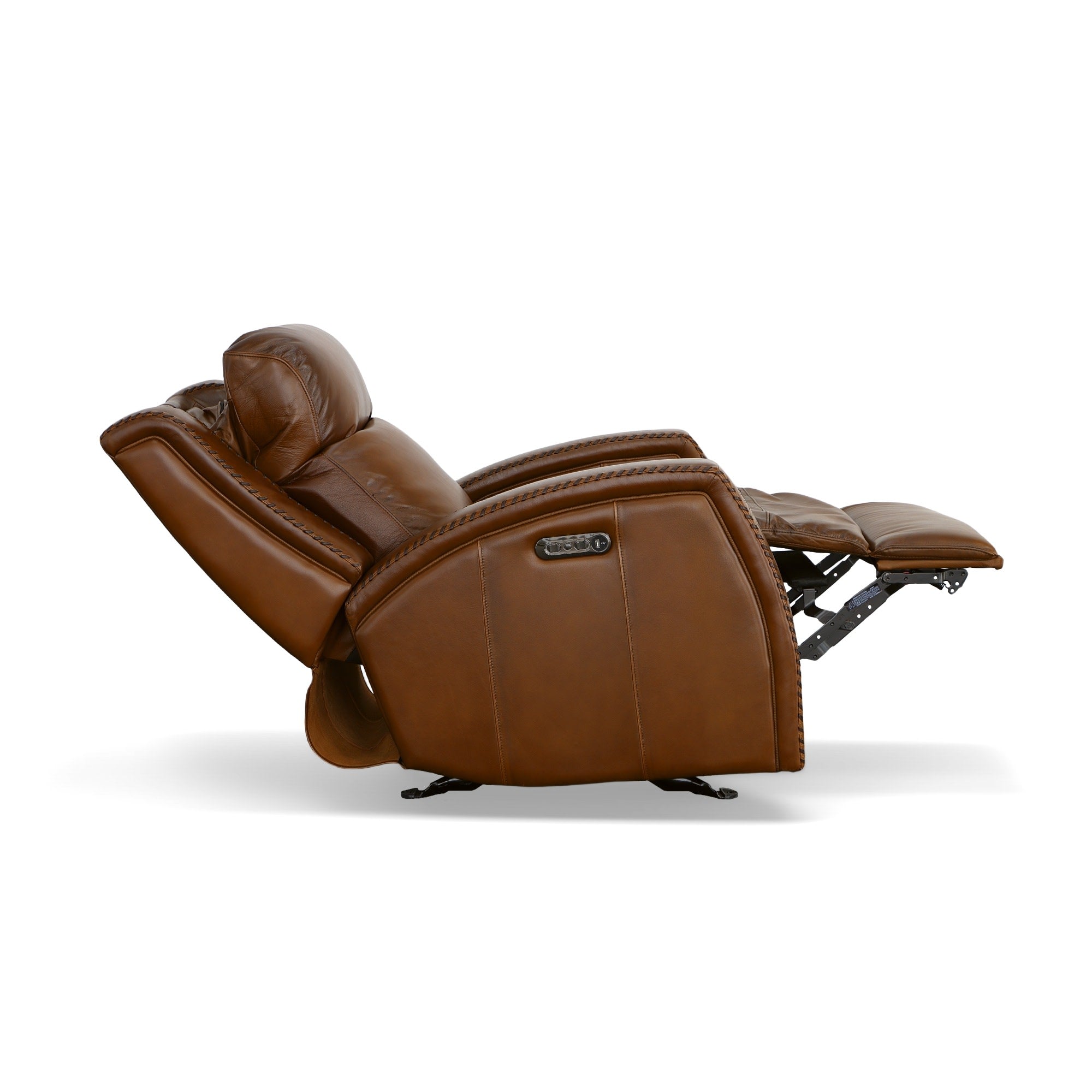 Mustang Rust Leather Power Gliding Recliner with Power Headrest 8 Mustang Rust Leather Power Gliding Recliner with Power Headrest