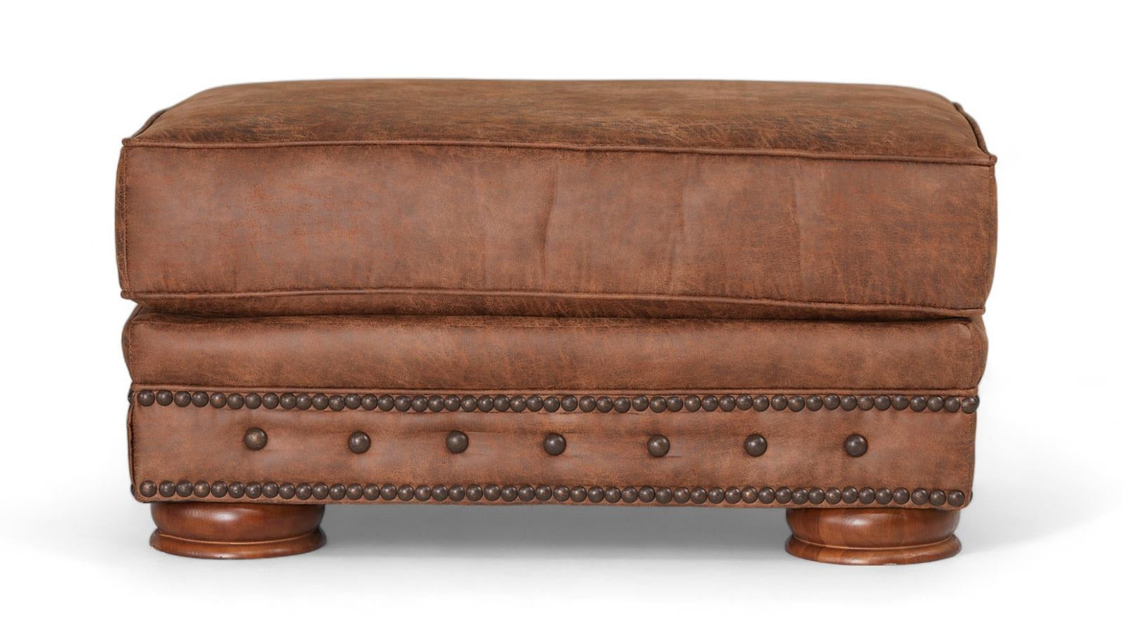 Palance Chestnut Ottoman
