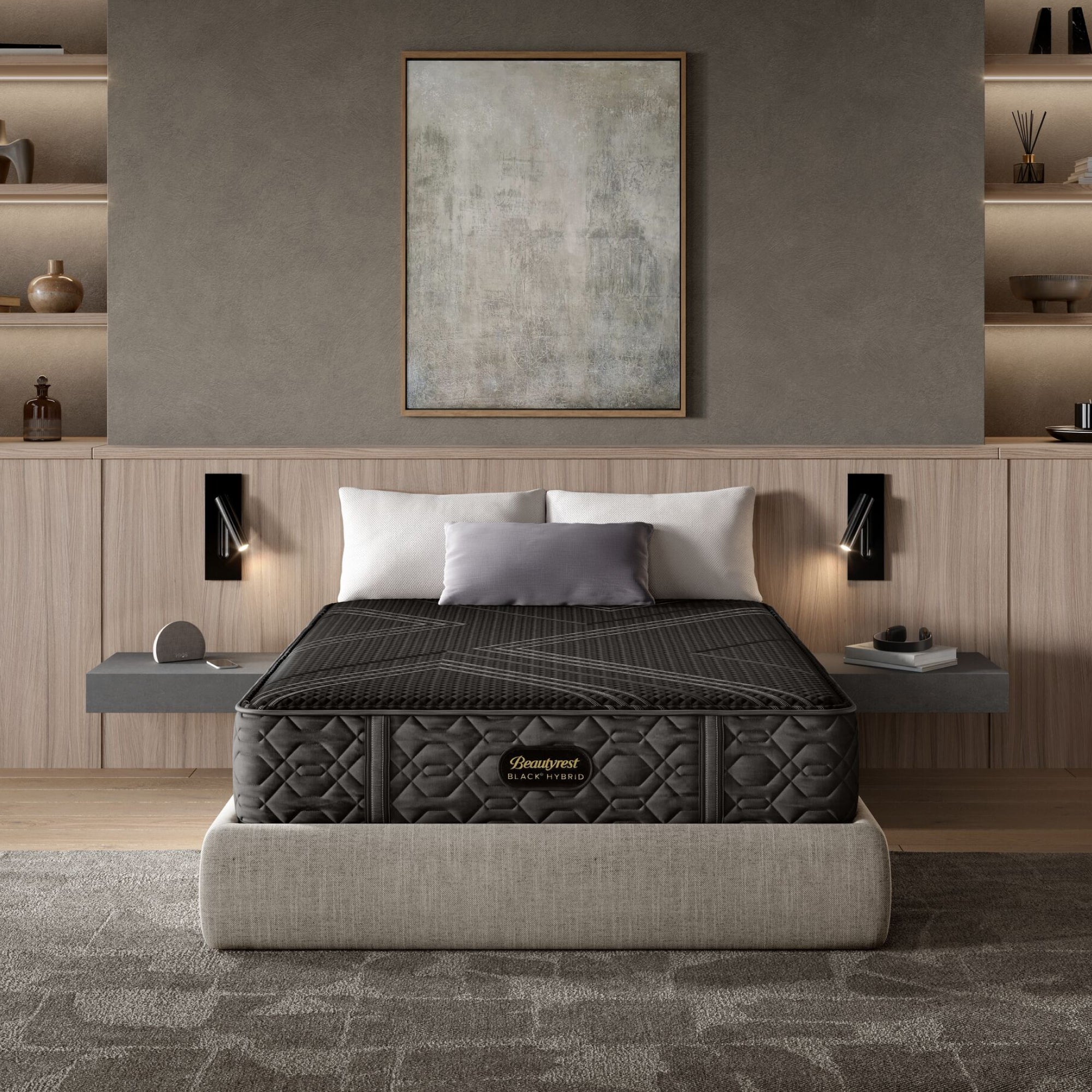 Queen Size Beautyrest Black Series 1 Medium Hybrid Mattress