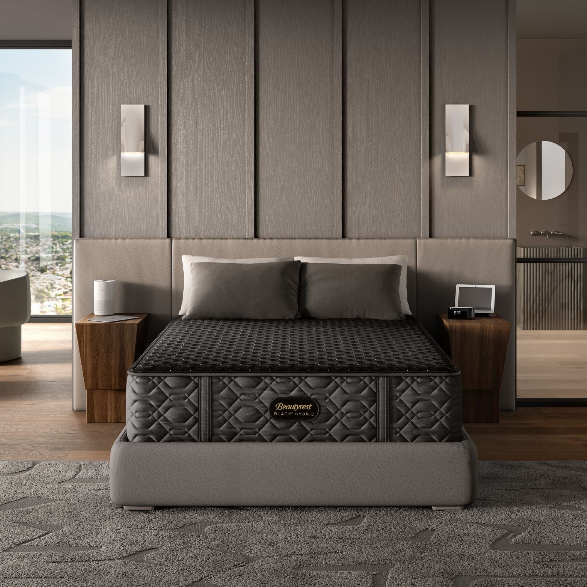 Queen Size Beautyrest Black Series 3 Plush Hybrid Mattress