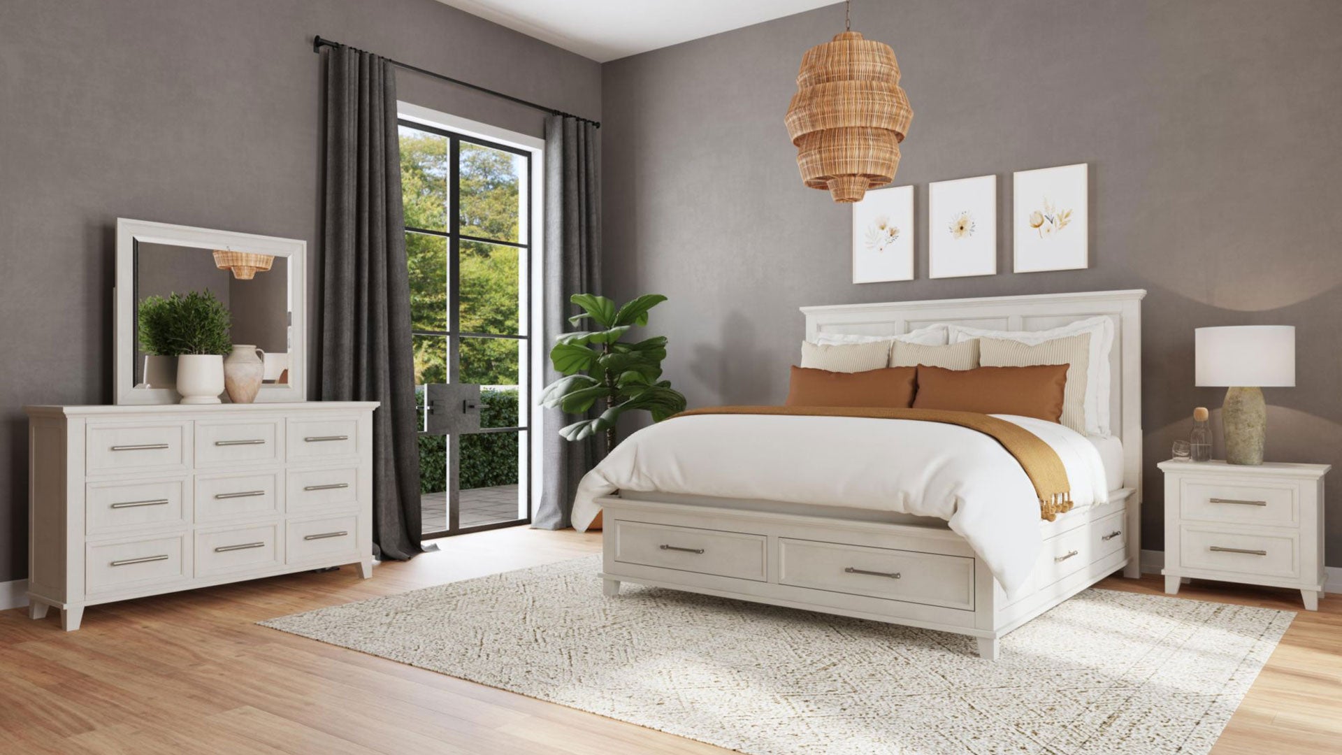 Queen Size Canterbury Ivory Storage Bed Frame 3 Queen Size Canterbury Ivory Storage Bed Frame