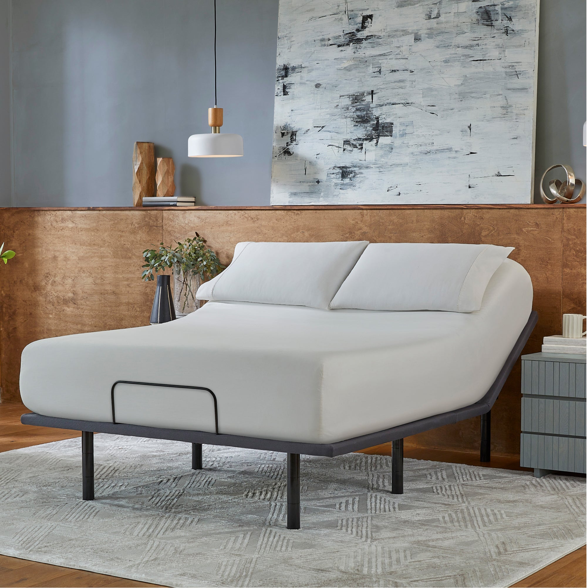 Queen Size Silver Adjustable Base