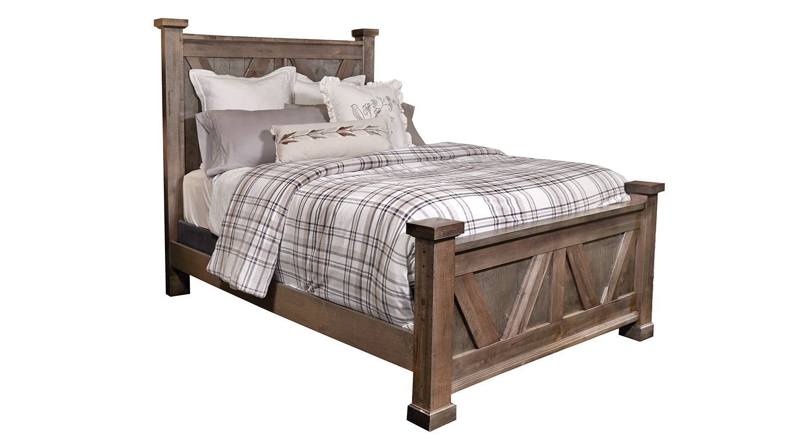 Queen Size Stone Antiqued Bed Frame
