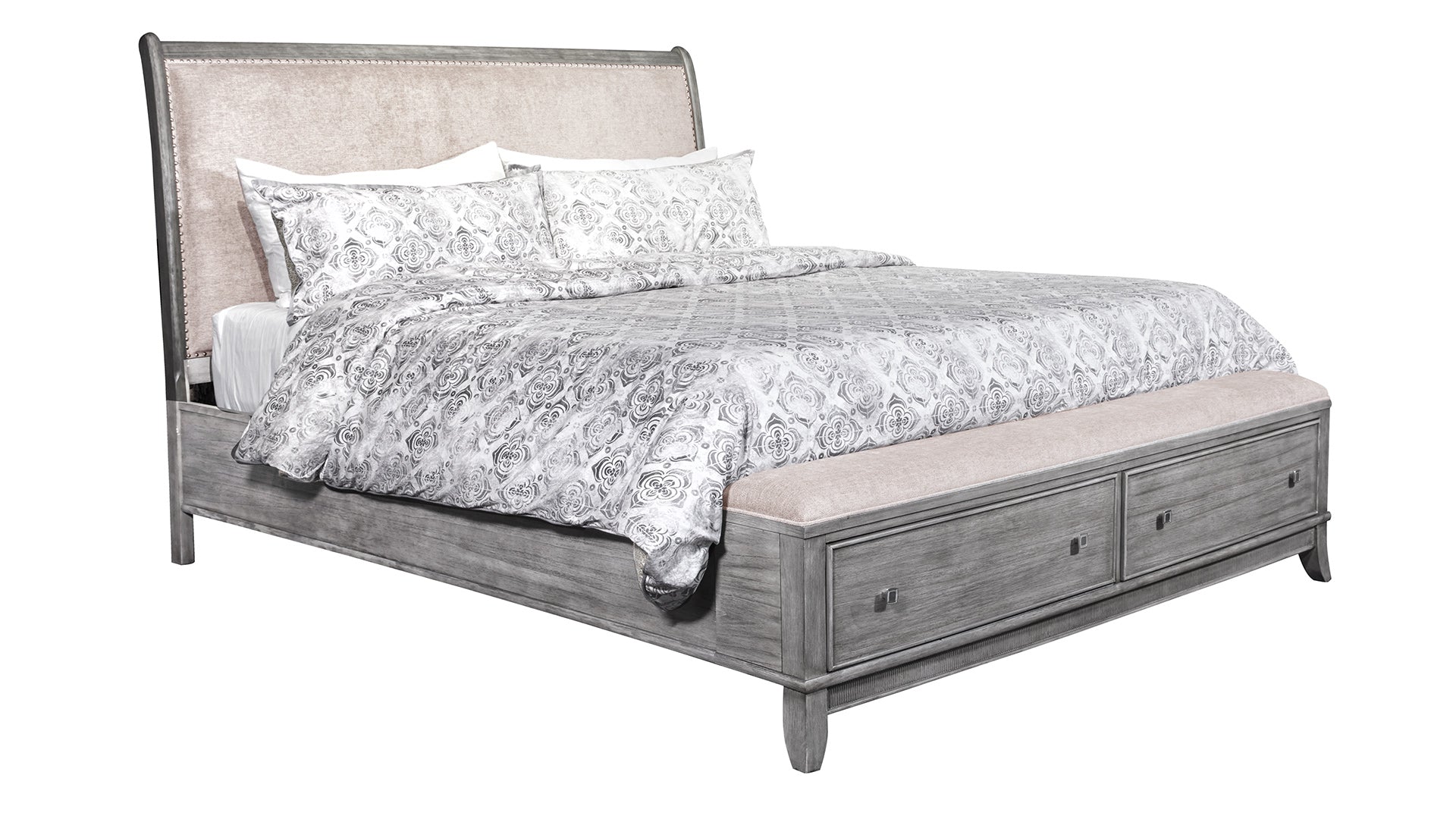 Queen Size Terra Upholstered Storage Bed Frame