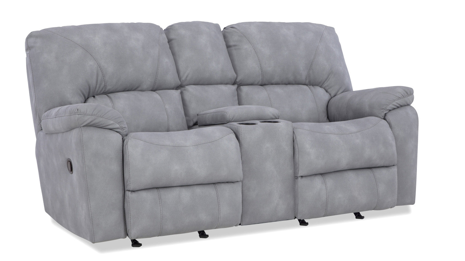 Rhino Gray Loveseat w/Console