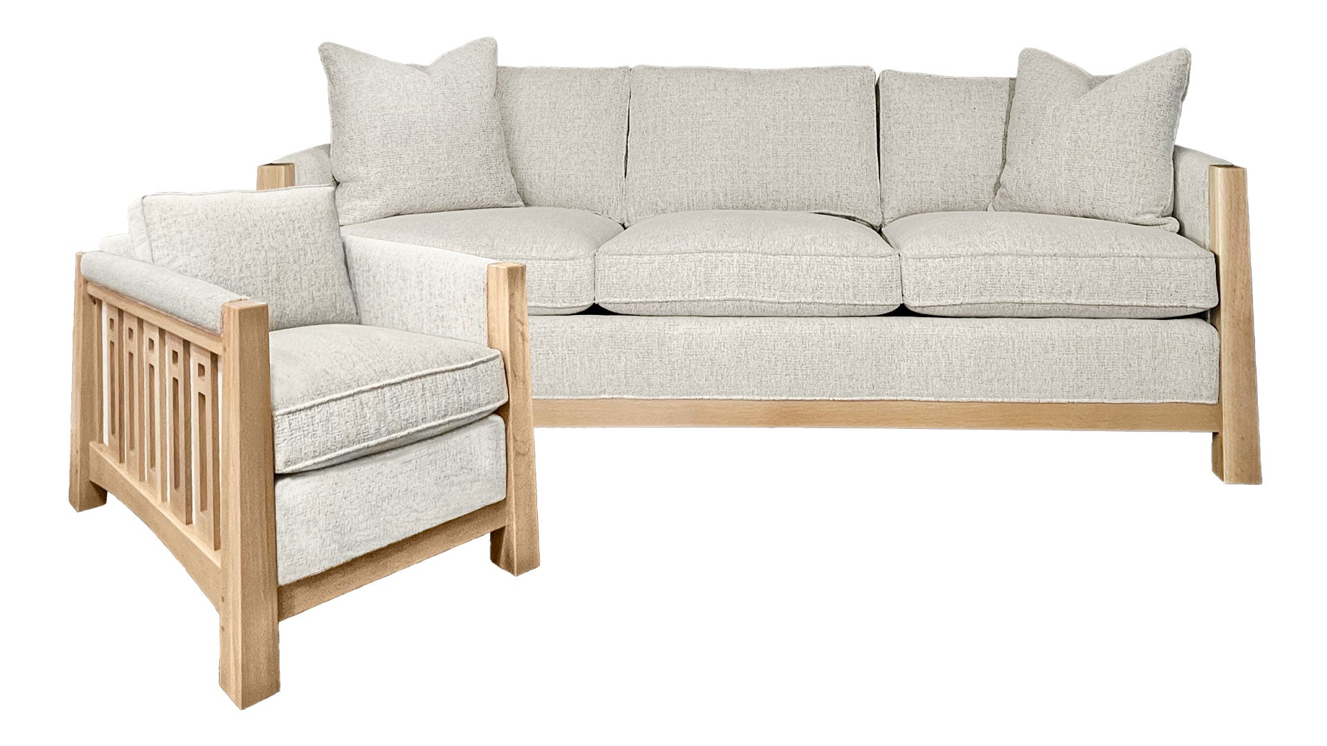 Stickley 2pc Highlands Sofa & Chair