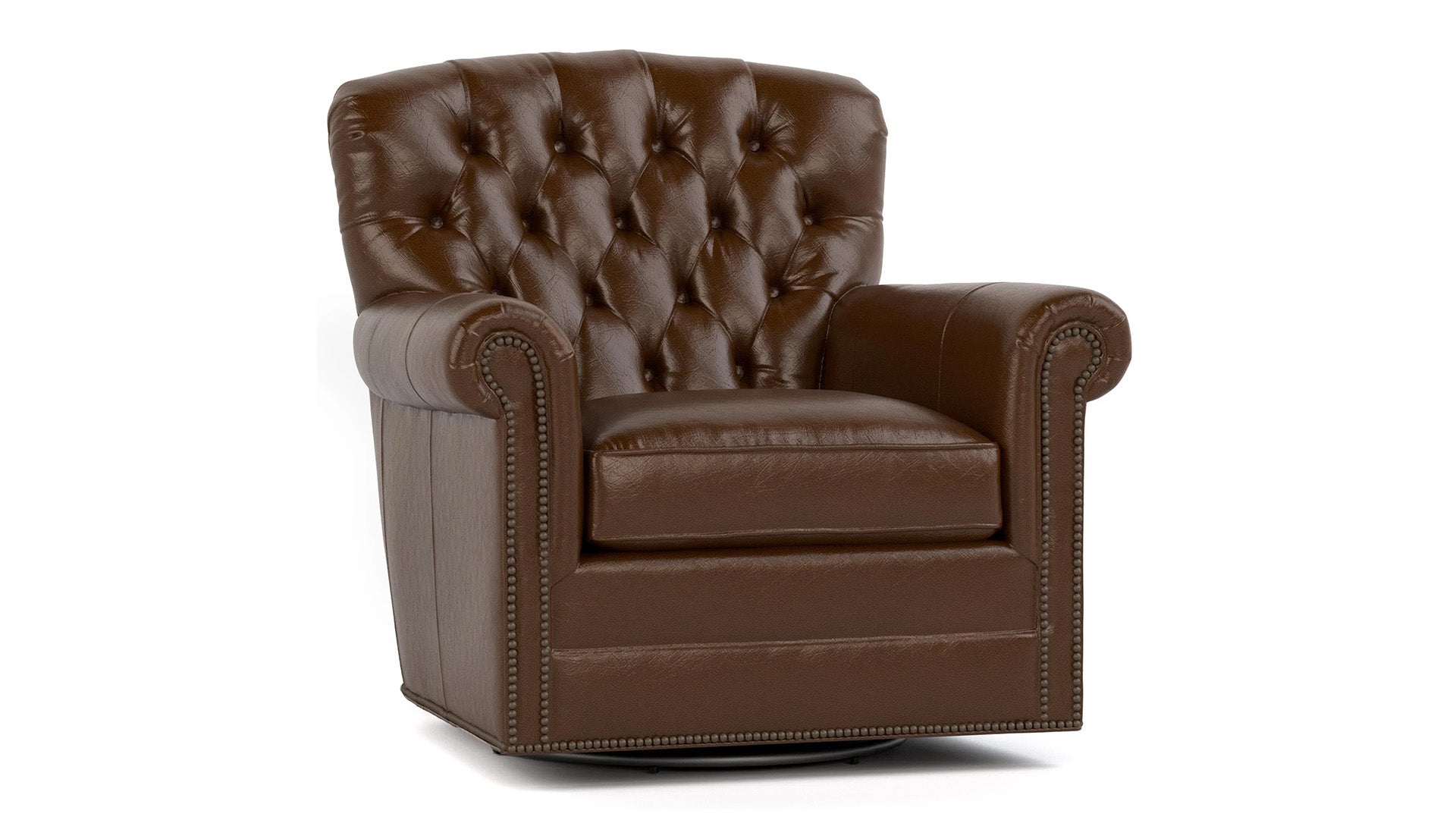 Stickley Wharton Tufted Swivel Chair