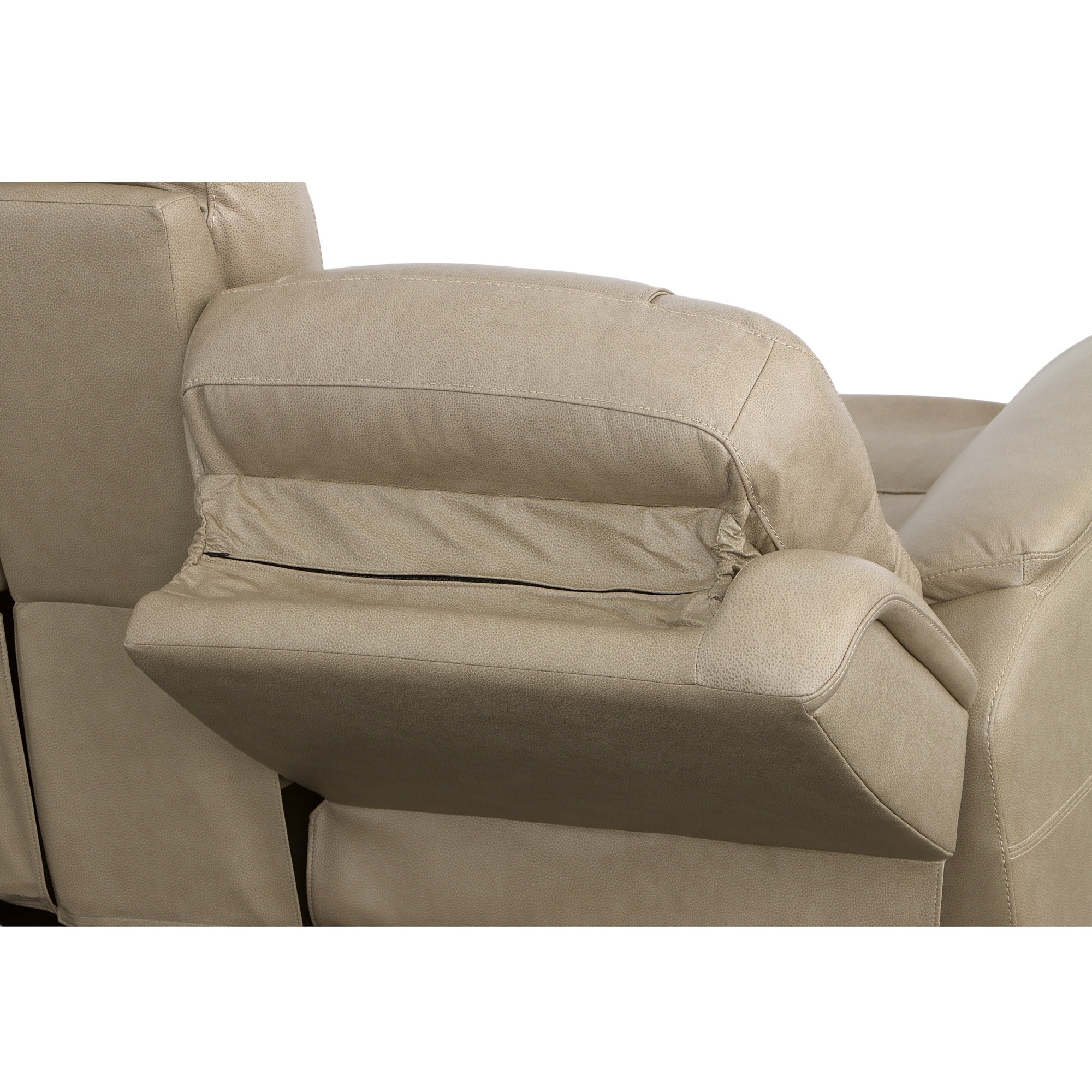 Crew Pebble Leather Power Reclining Loveseat with Console, Power Headrests & Lumbar 11 Crew Pebble Leather Power Reclining Loveseat with Console, Power Headrests & Lumbar