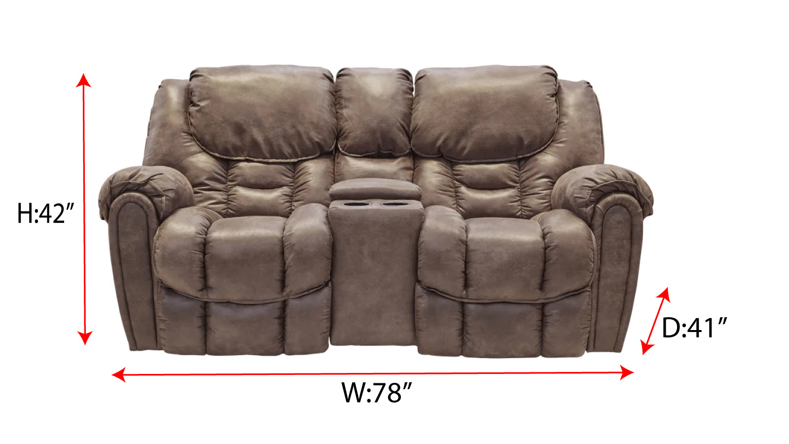 Surf Manual Reclining Loveseat w/Console 4 Surf Manual Reclining Loveseat w/Console