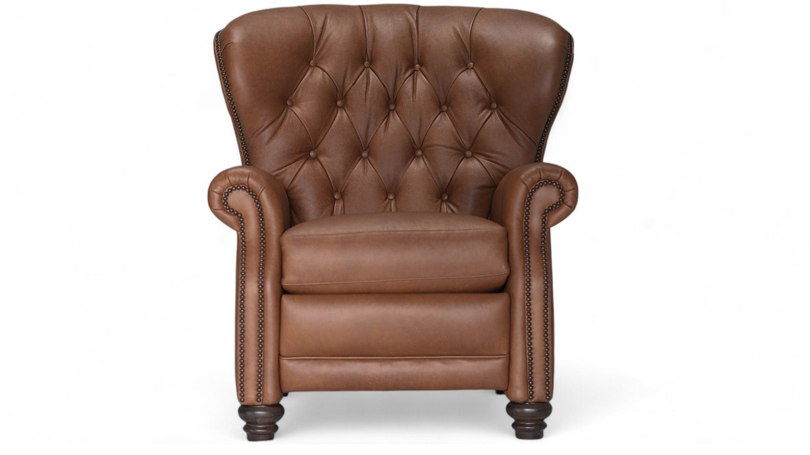 Tulsa Tufted Leather Push Back Recliner