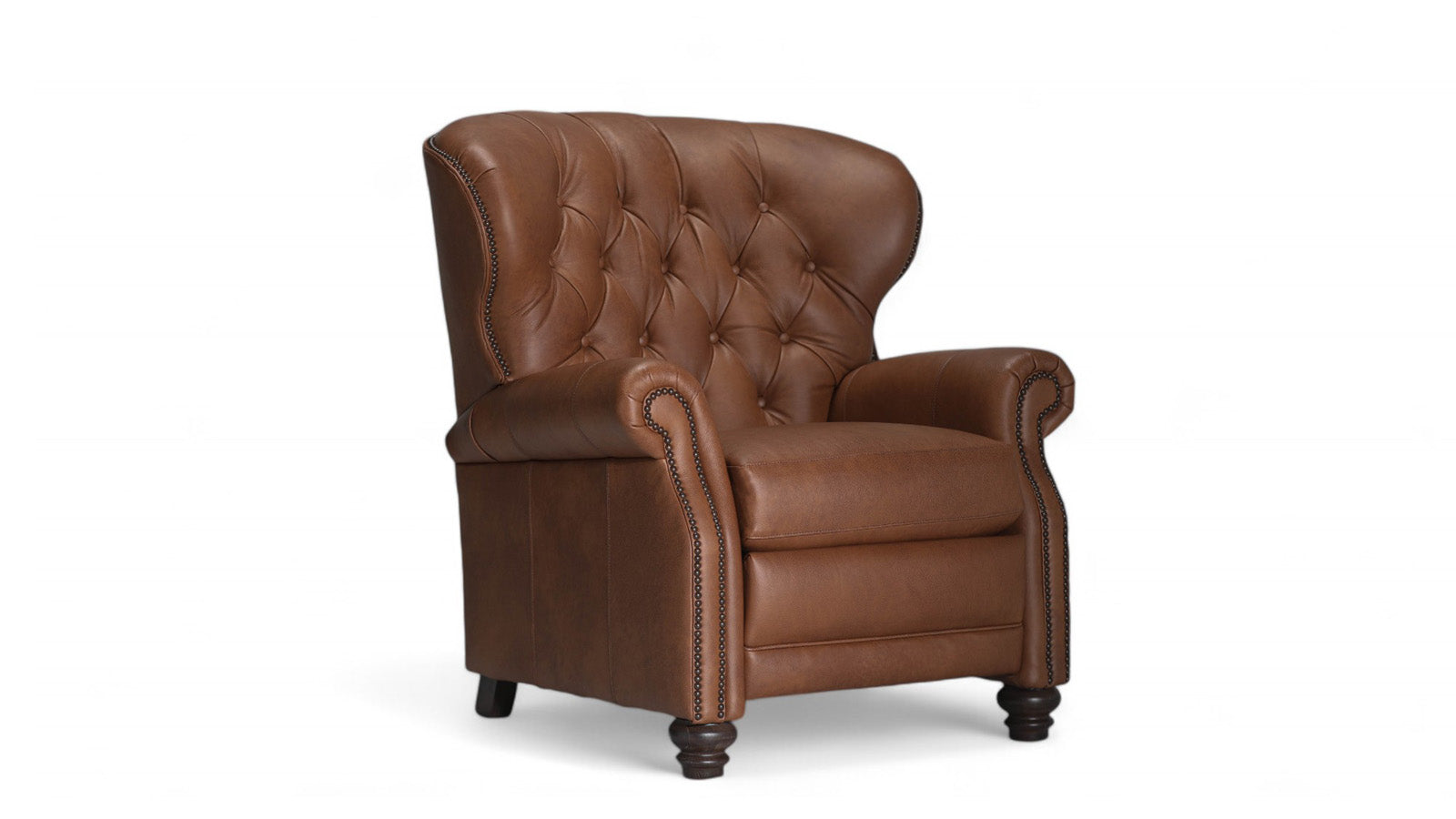 Tulsa Tufted Leather Push Back Recliner 3 Tulsa Tufted Leather Push Back Recliner