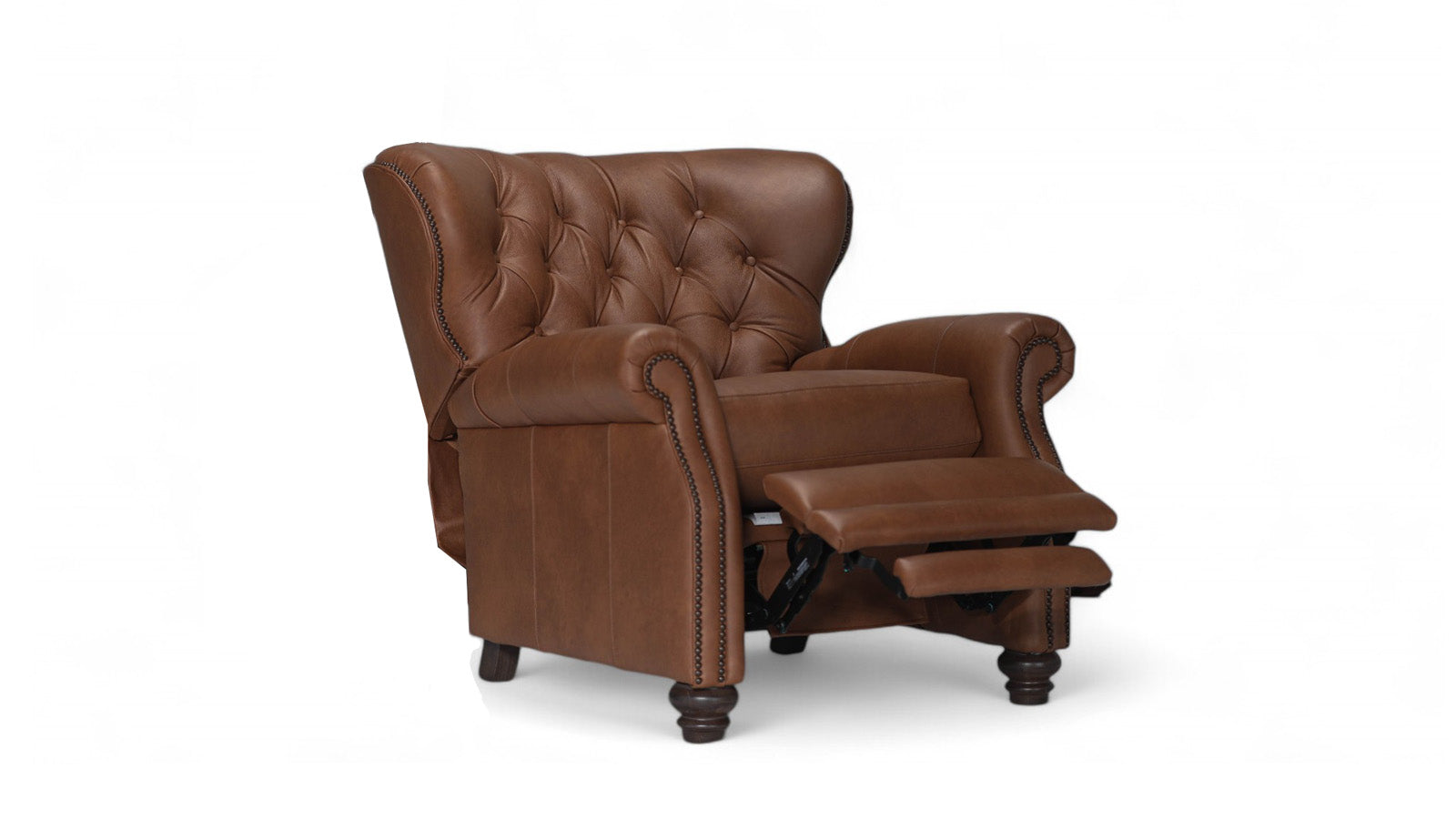 Tulsa Tufted Leather Push Back Recliner 4 Tulsa Tufted Leather Push Back Recliner