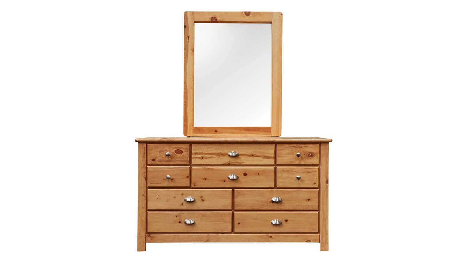 Turkey Creek Caramel Dresser & Mirror
