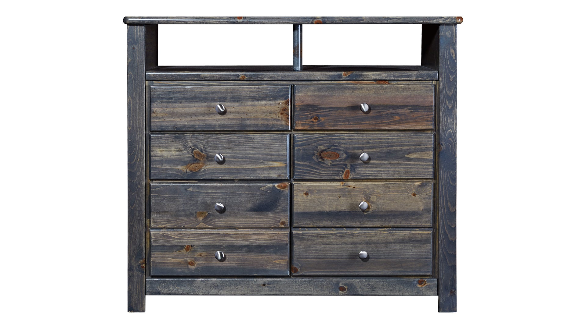 Turkey Creek Rustic Gray Media Chest
