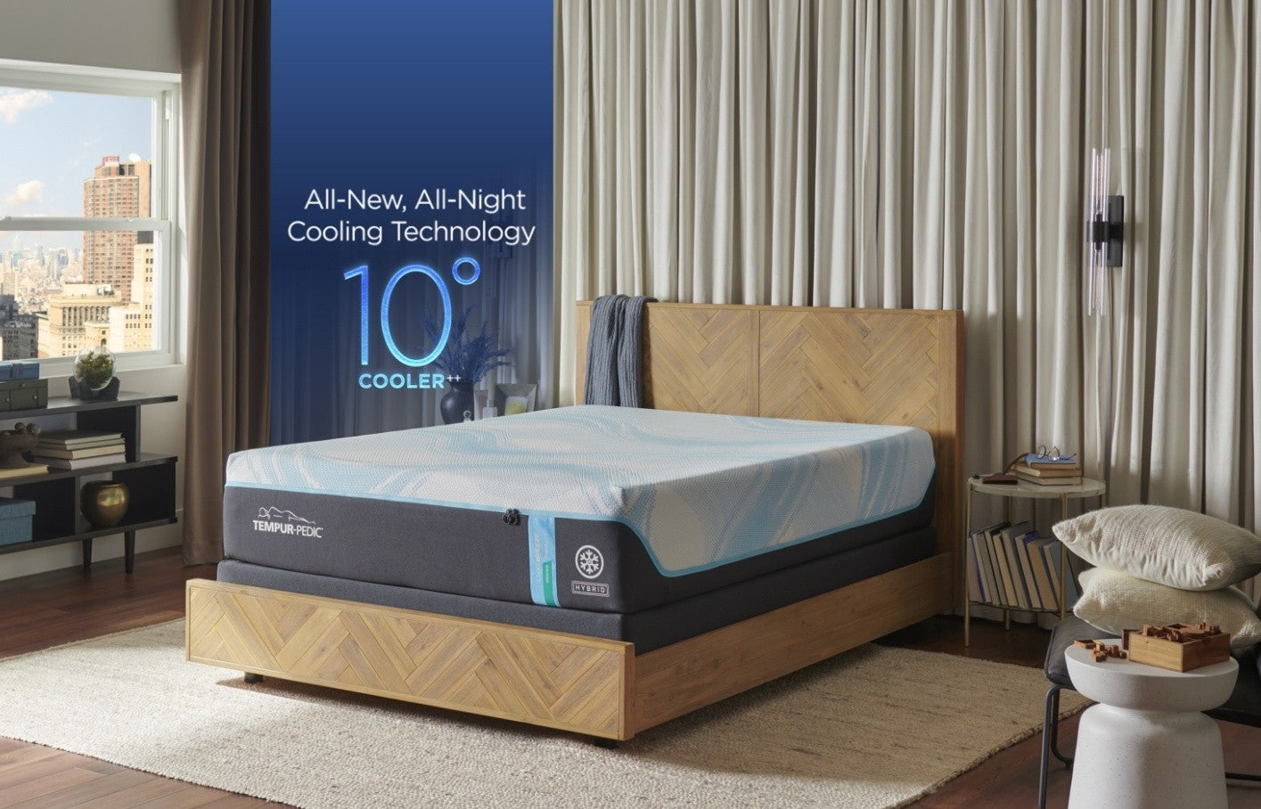Twin Extra Long Luxe Breeze 2.0 Medium Hybrid Mattress – Tempur-Pedic