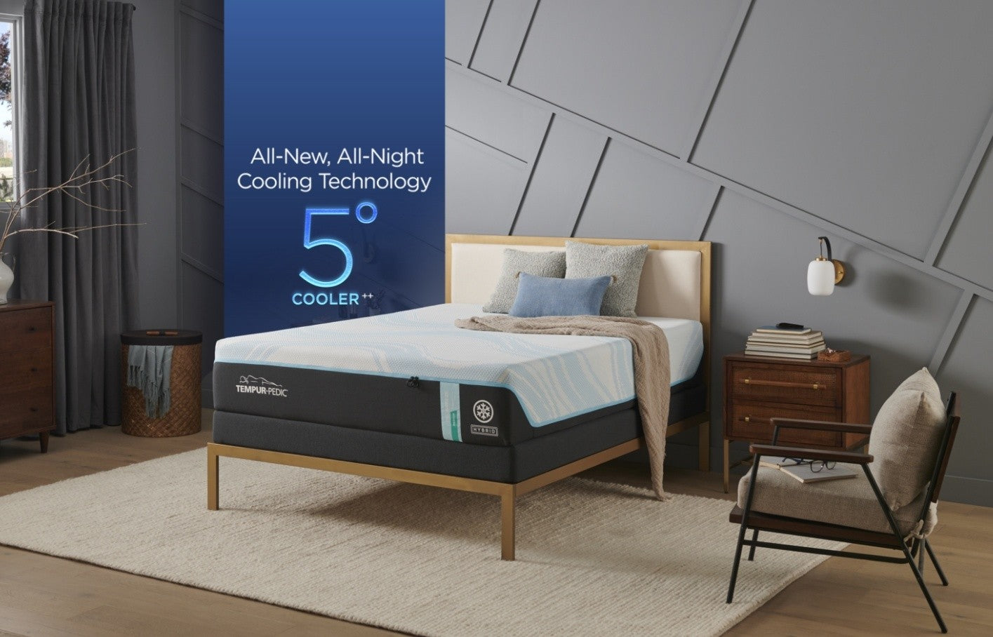 Twin Extra Long Pro Breeze 2.0 Medium Hybrid Mattress - Tempur-Pedic