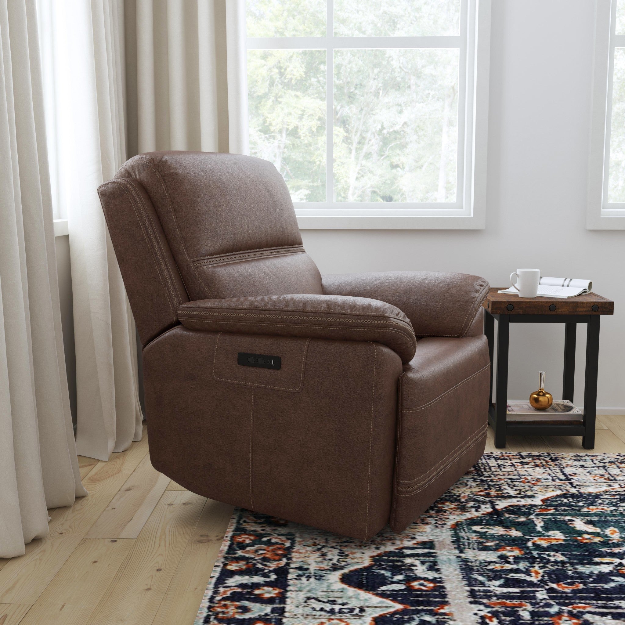 Jackson Dark Brown Leather Power Recliner with Power Headrest 3 Jackson Dark Brown Leather Power Recliner with Power Headrest
