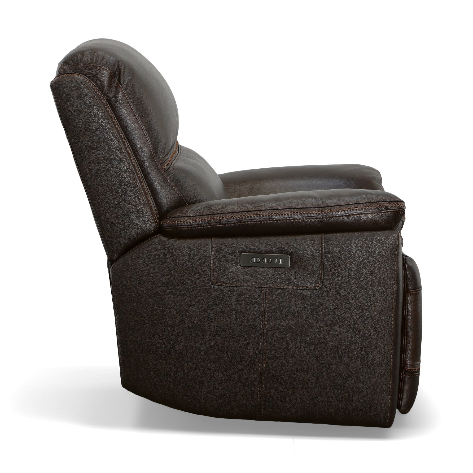 Jackson Dark Brown Leather Power Recliner with Power Headrest 5 Jackson Dark Brown Leather Power Recliner with Power Headrest