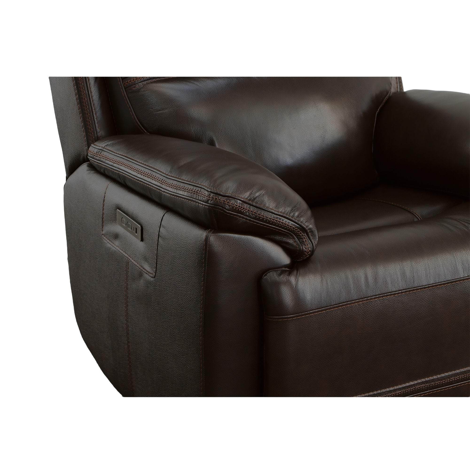 Jackson Dark Brown Leather Power Recliner with Power Headrest 9 Jackson Dark Brown Leather Power Recliner with Power Headrest