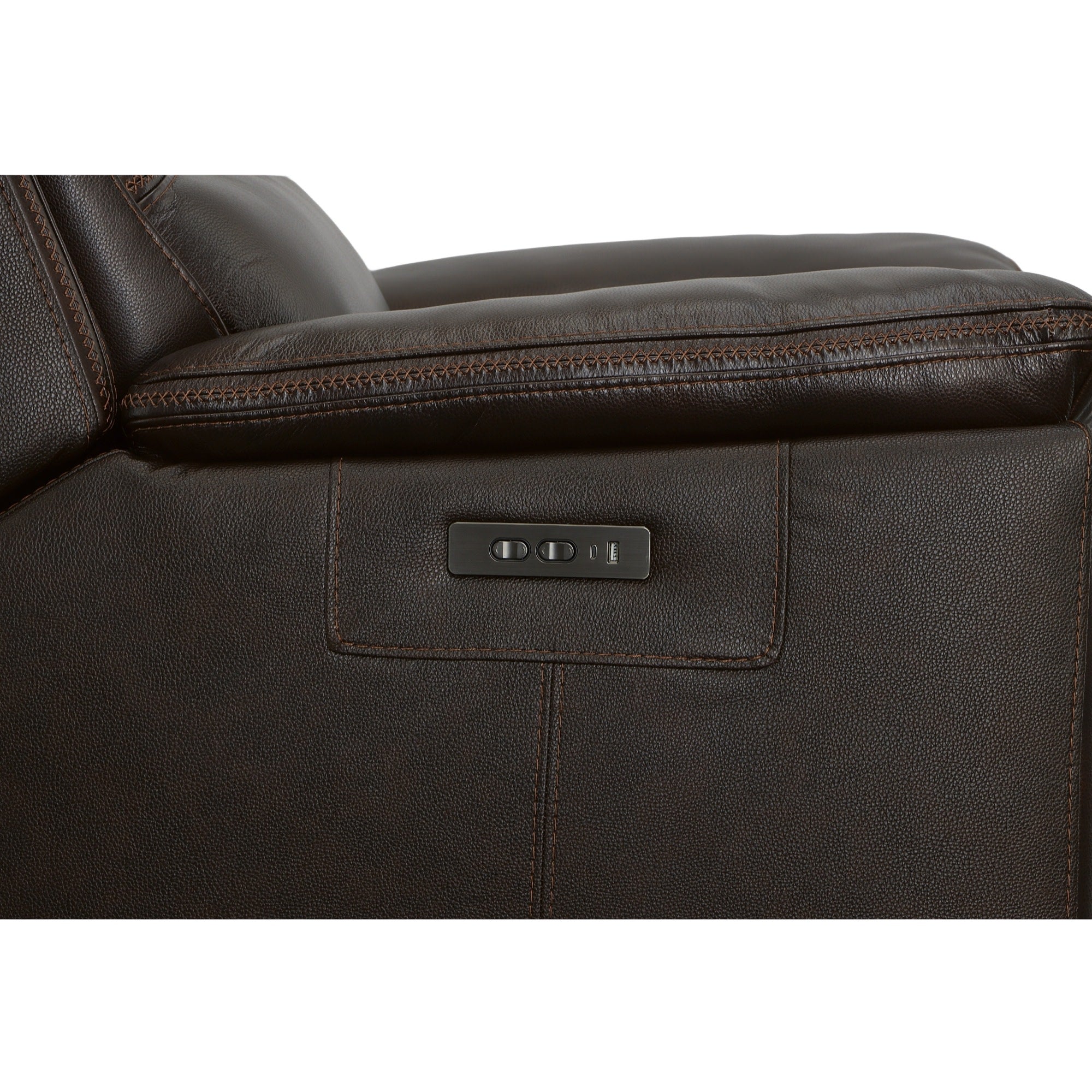 Jackson Dark Brown Leather Power Recliner with Power Headrest 10 Jackson Dark Brown Leather Power Recliner with Power Headrest