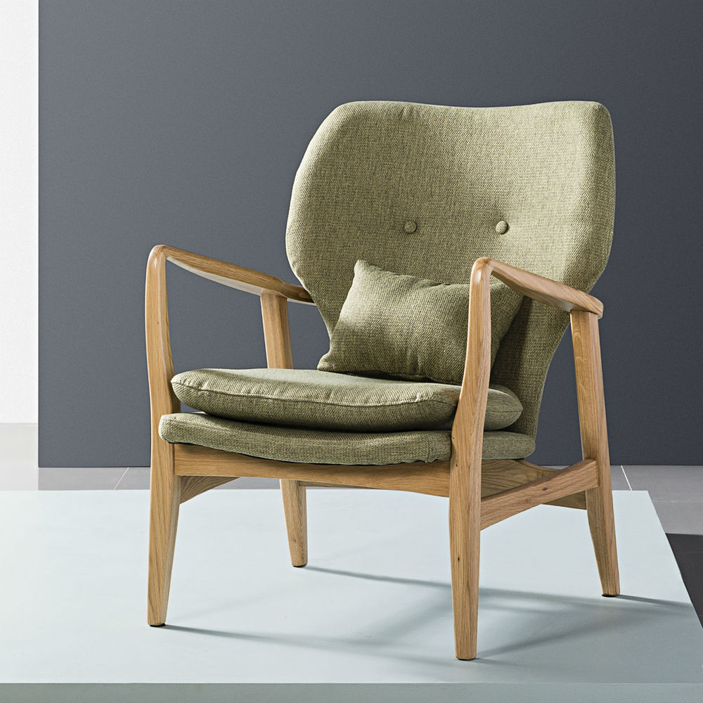 Franz Armchair - Solid Oak - Fabric 6 Franz Armchair - Solid Oak - Fabric