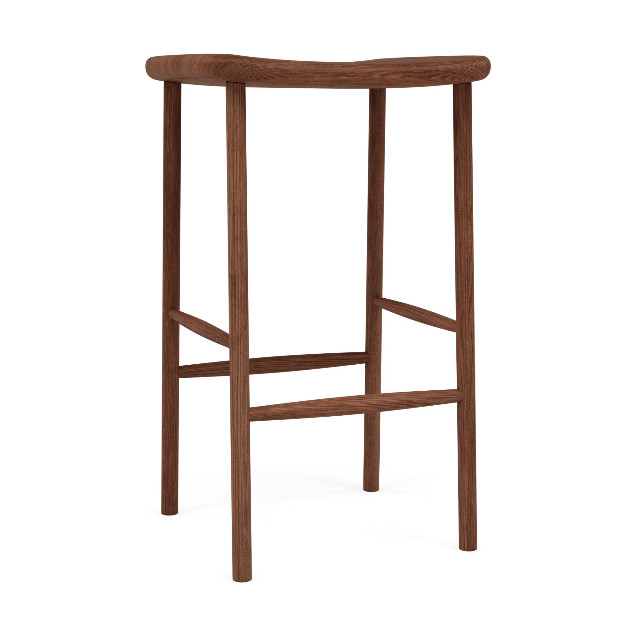 Anton Bar Stool - Solid Walnut