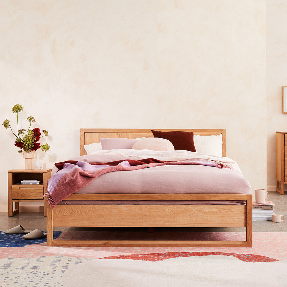 Bruno Bed Frame in Solid Oak