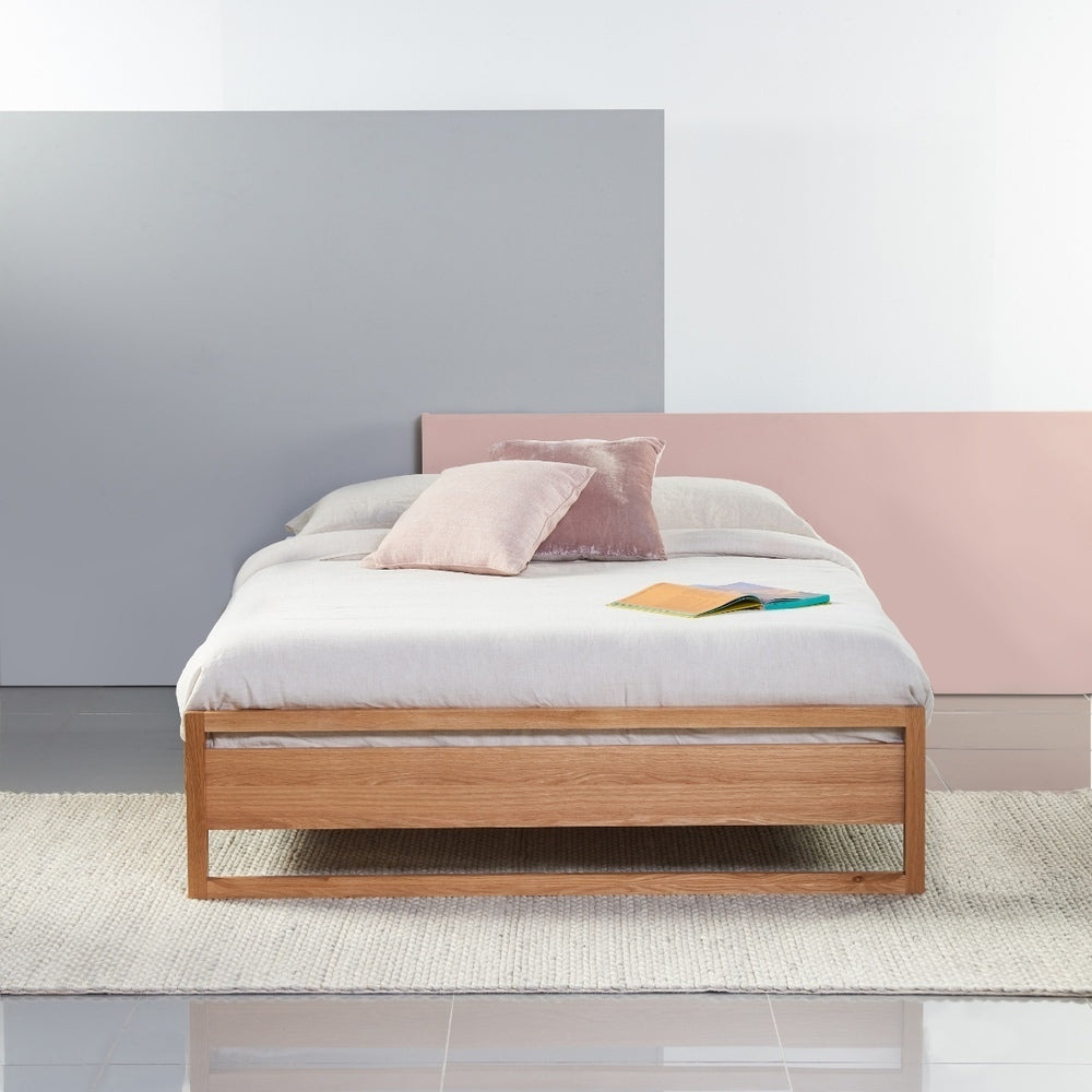 Bruno Bed Base - Oak - King