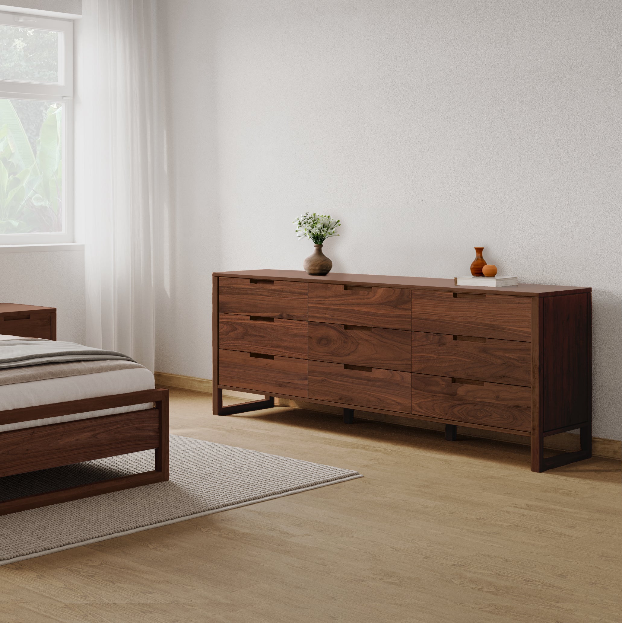 Bruno Chest of Drawers - Solid Walnut