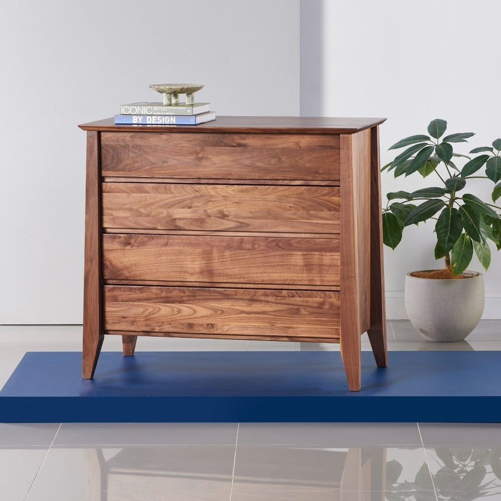 Jolanda 4-Drawer Chest of Drawers - Solid Walnut