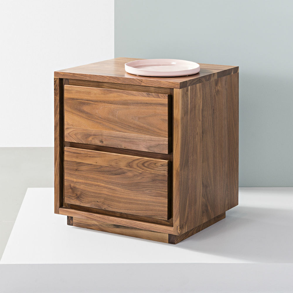 Tobias Bedside Table - Solid Walnut