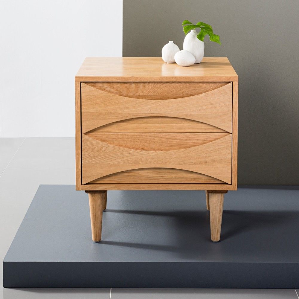 Arne Bedside Table - Solid Oak 3 Arne Bedside Table - Solid Oak