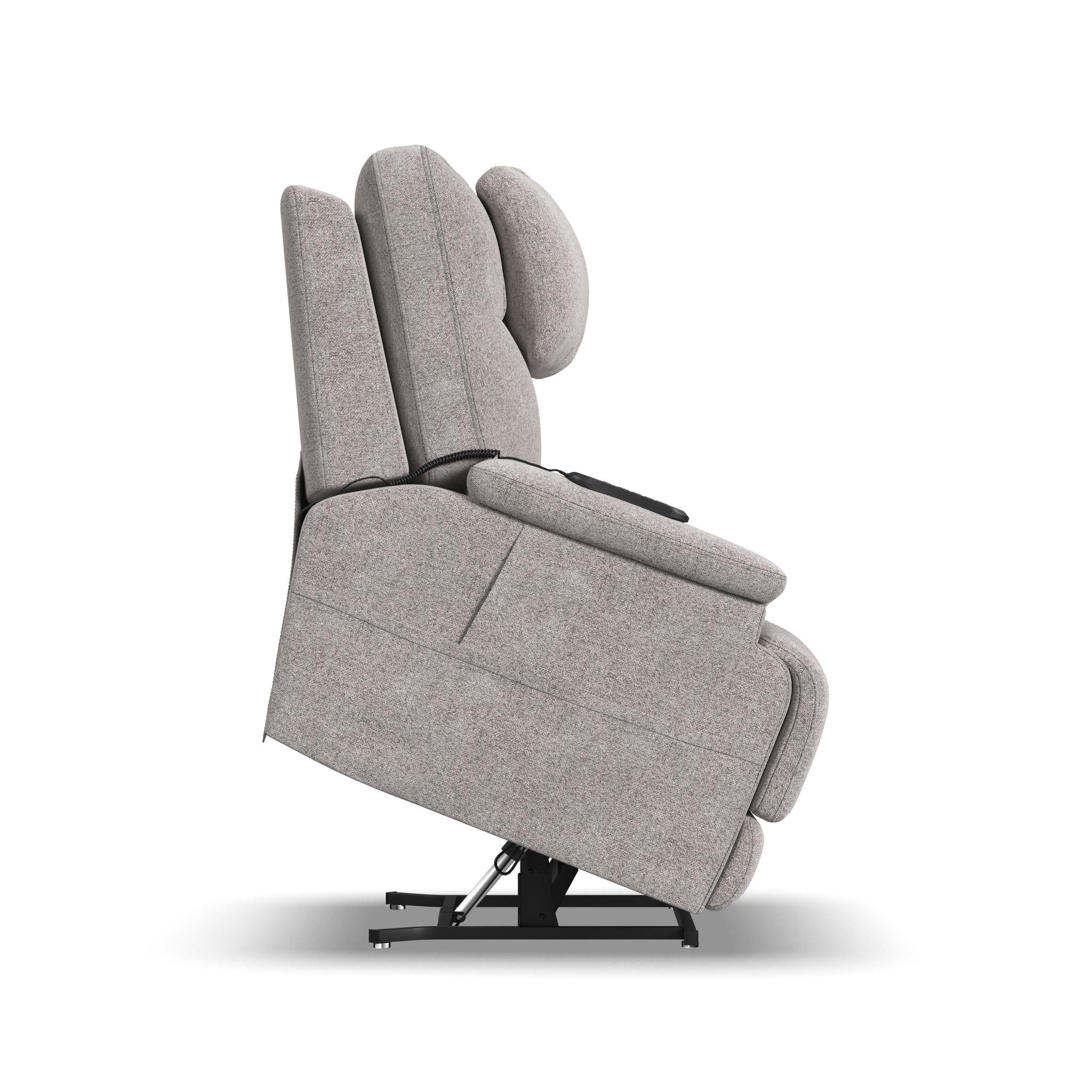 Zecliner Model 2 Petite Dove Fabric Power Lift Recliner with Power Headrest & Lumbar 17 Zecliner Model 2 Petite Dove Fabric Power Lift Recliner with Power Headrest & Lumbar