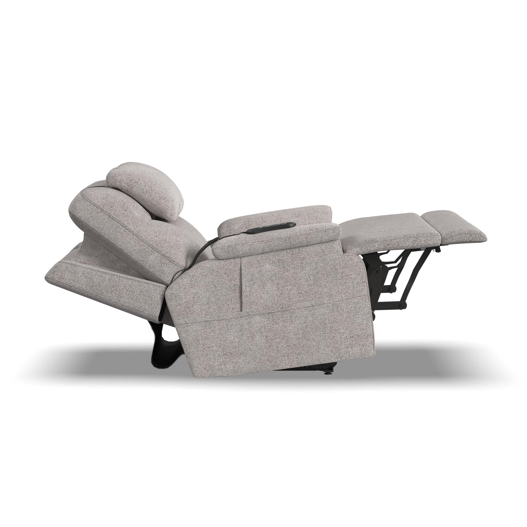Zecliner Model 2 Petite Dove Fabric Power Lift Recliner with Power Headrest & Lumbar 18 Zecliner Model 2 Petite Dove Fabric Power Lift Recliner with Power Headrest & Lumbar