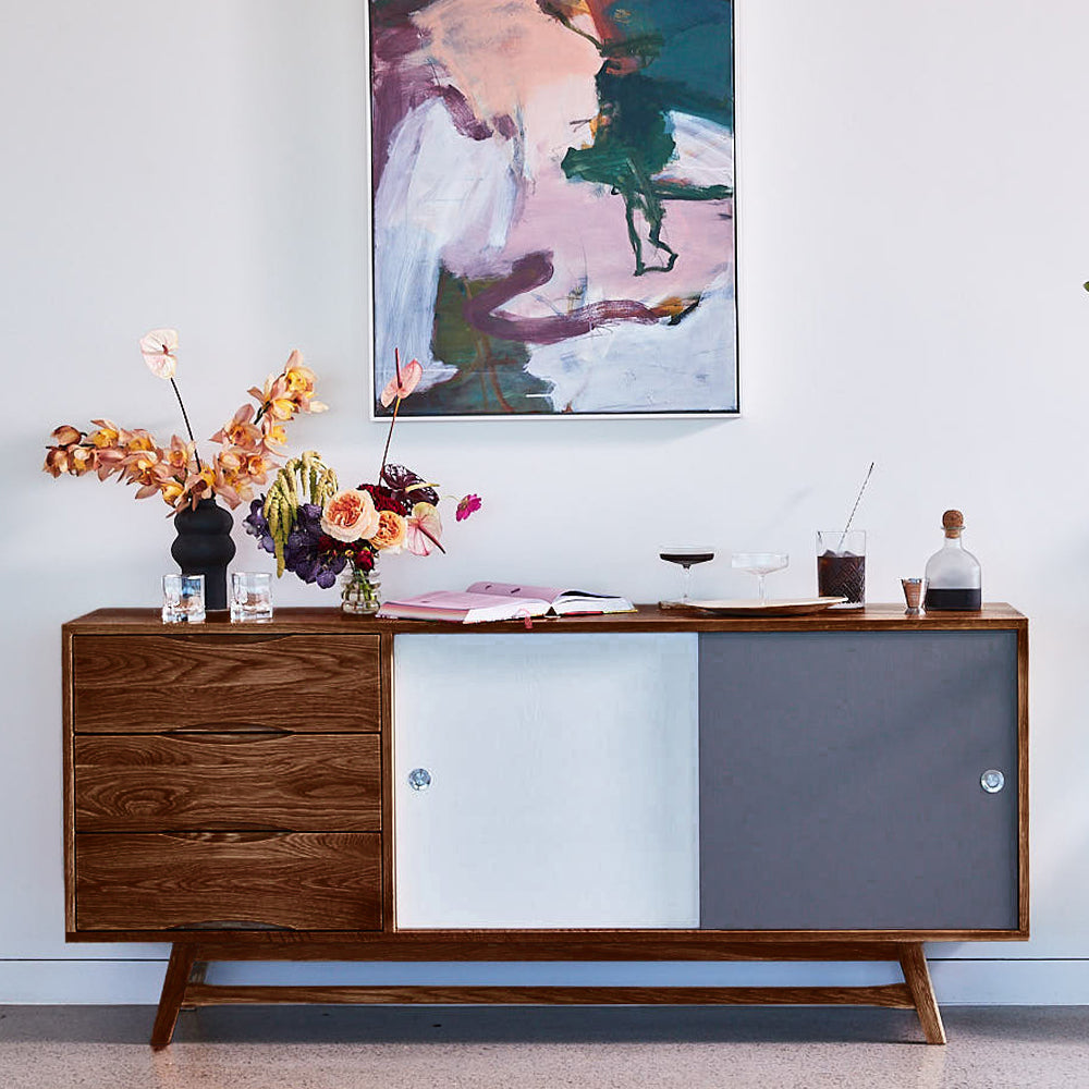 Svend Sideboard - Solid Walnut - Reversible Doors