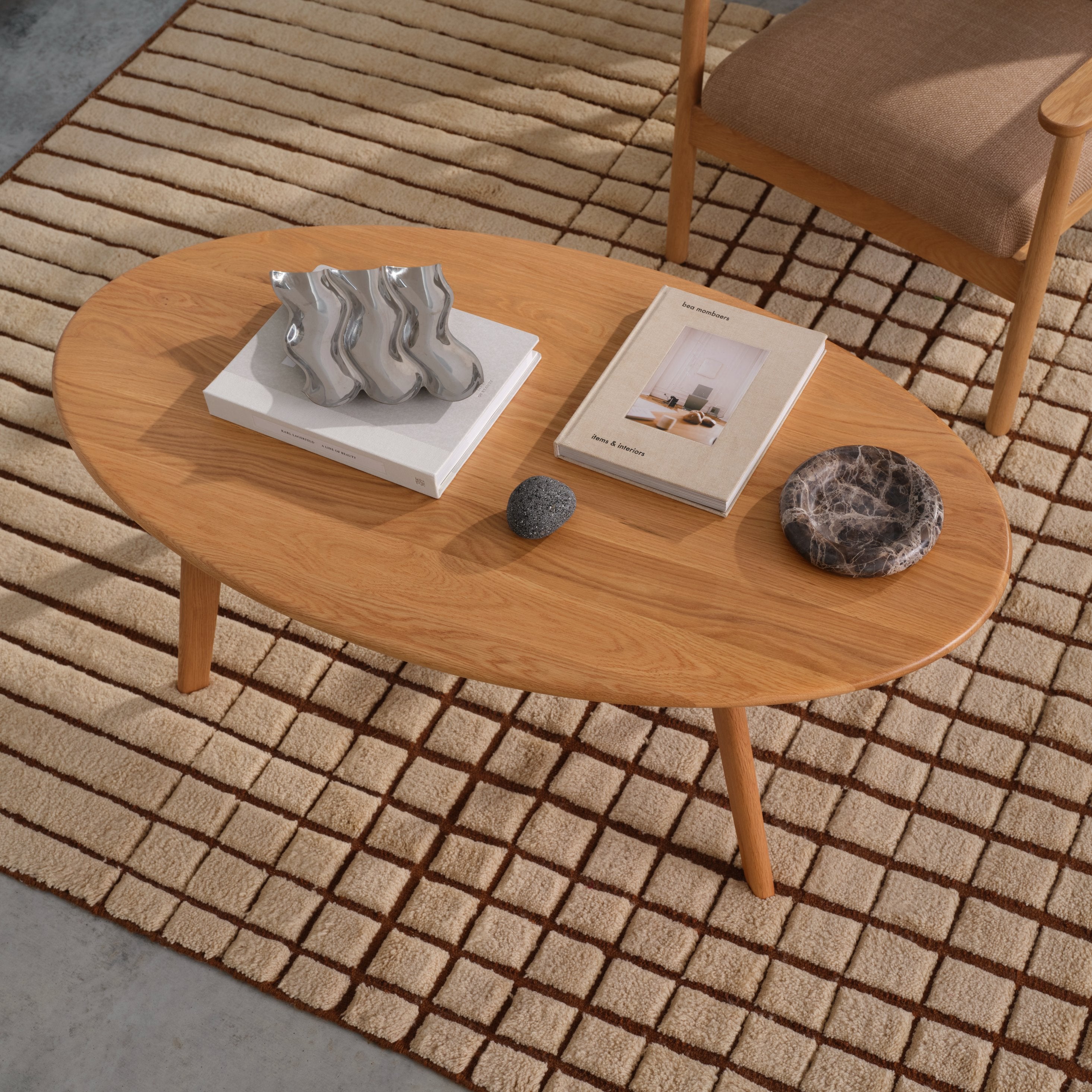 Magnus Oval Coffee Table - Solid Oak