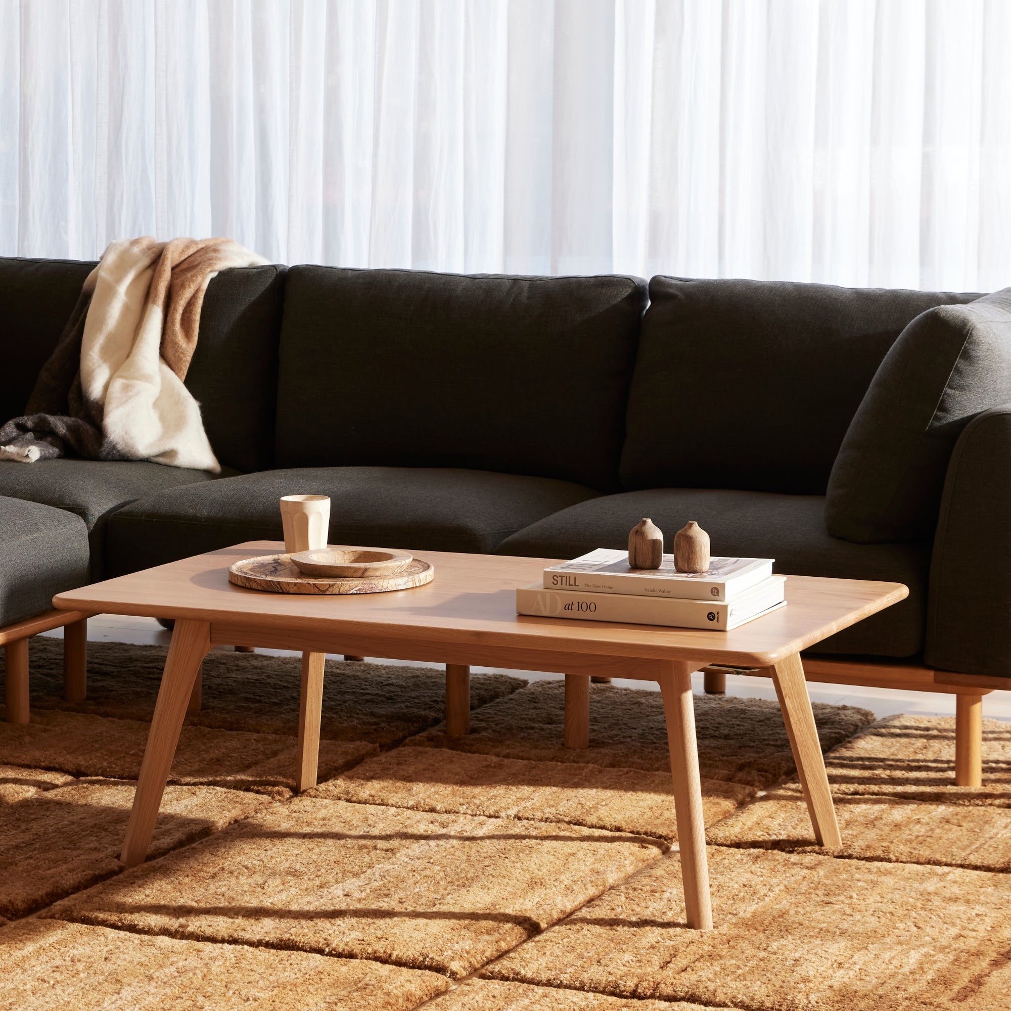 Magnus Rectangular Coffee Table - Solid Oak