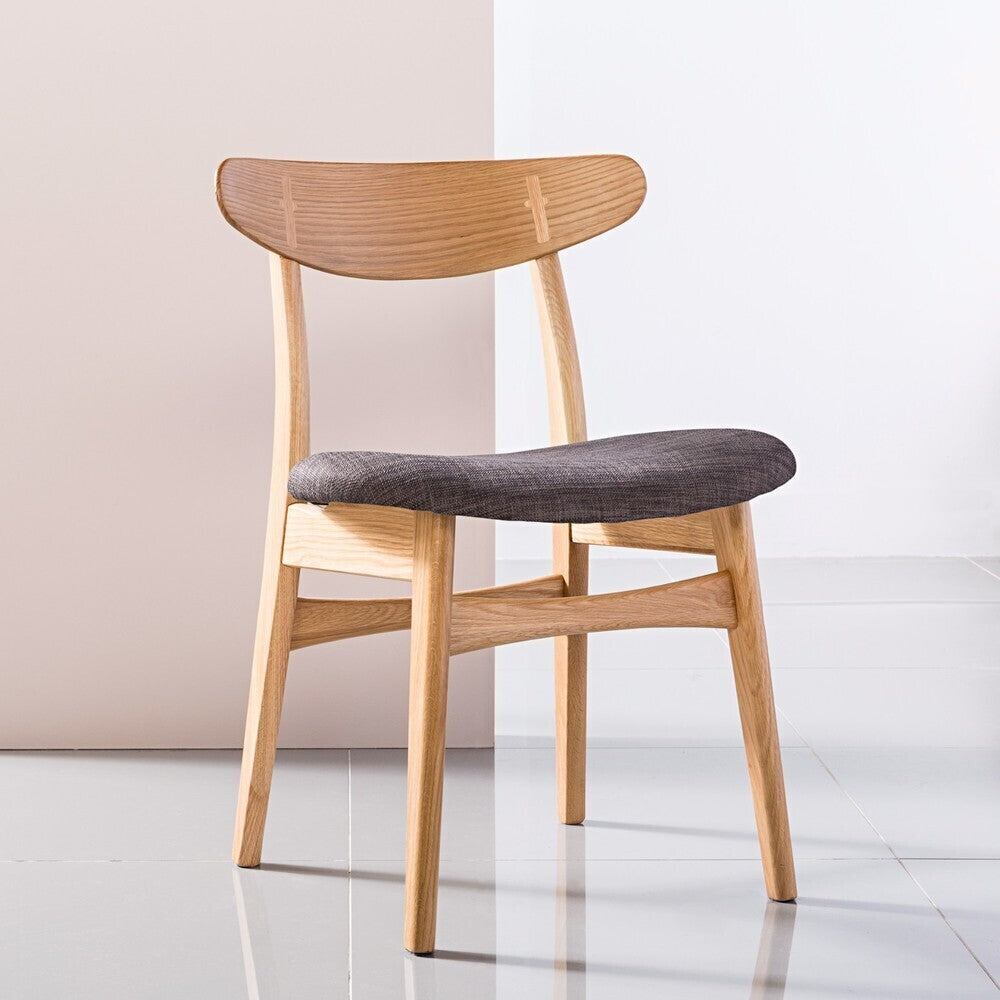 Astrid Dining Chair - Solid Oak - Fabric Seat