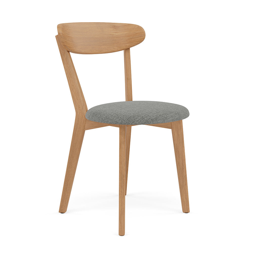 Henrik Dining Chair - Solid Oak - Performance Fabric Seat