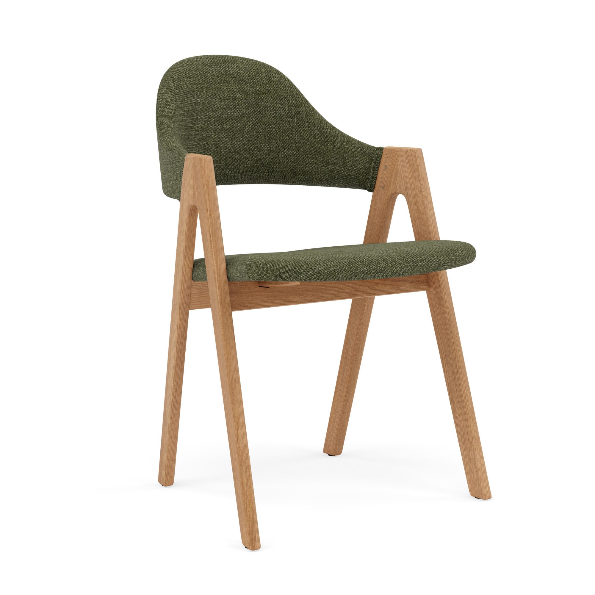Nestor Dining Chair - Solid Oak - Performance Fabric Seat 4 Nestor Dining Chair - Solid Oak - Performance Fabric Seat