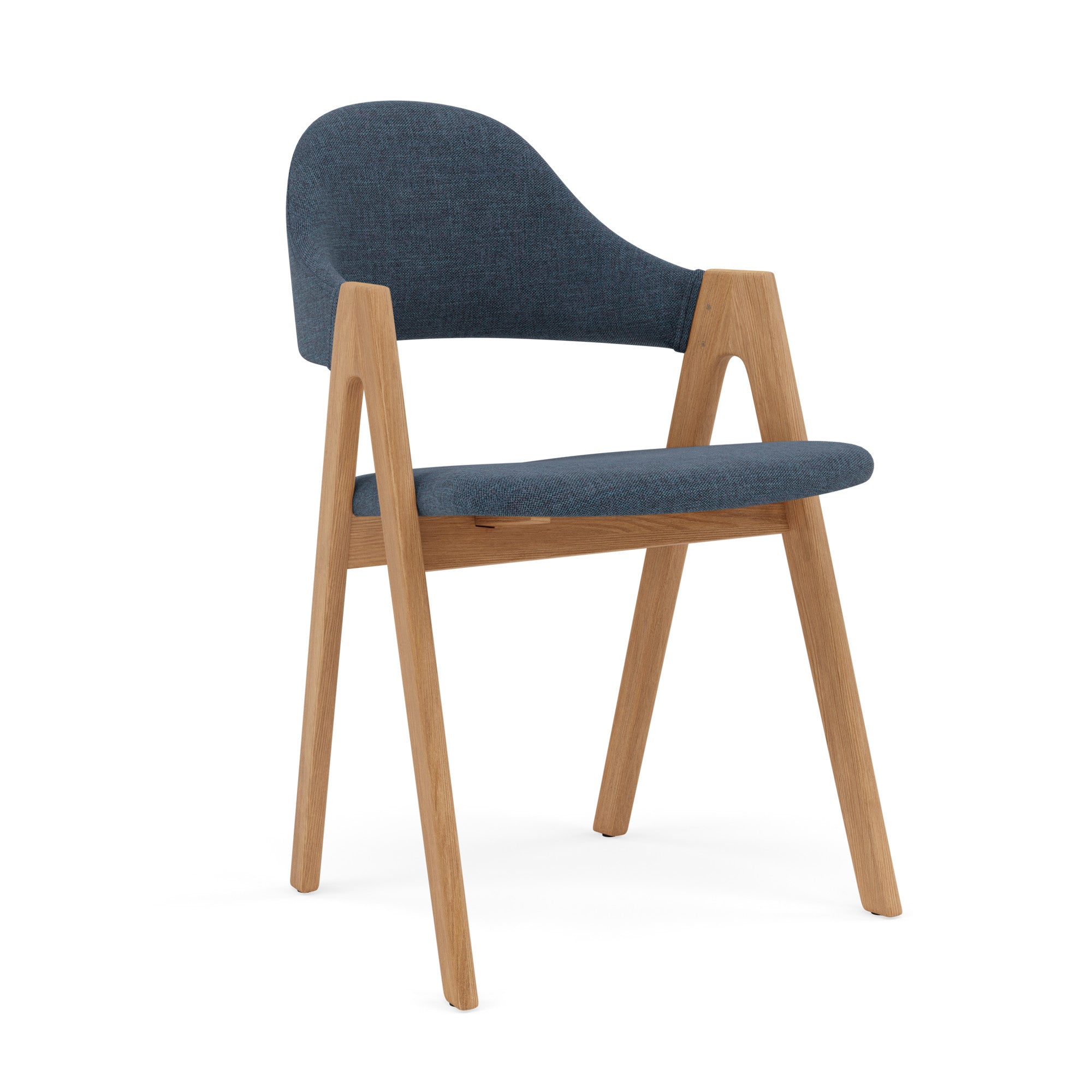 Nestor Dining Chair - Solid Oak - Performance Fabric Seat 5 Nestor Dining Chair - Solid Oak - Performance Fabric Seat